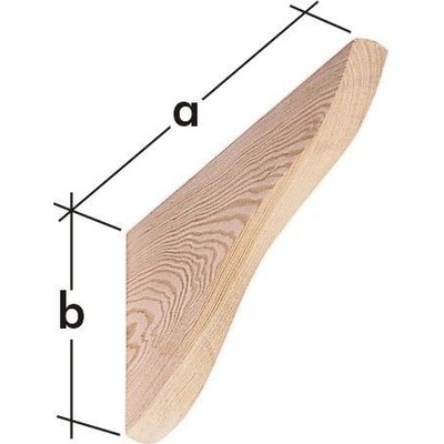 WDP 215 konzola dřevěná plochá 215 x 120 mm borovice
