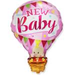 GoDan Балон от фолио - New baby розов 60см