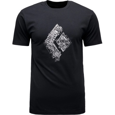 Black Diamond Мъжка тениска Black Diamond Engineered Diamond S/S Tee T-shirt - Black - размер XL (216-5240-0215)