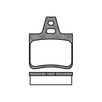 Sada brzdových platničiek kotúčovej brzdy REMSA 0102.10