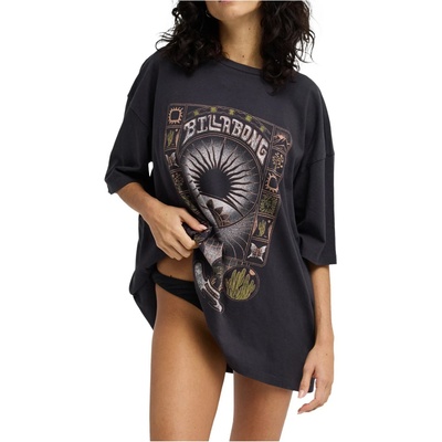 Billabong Дамска тениска Billabong Women's Natural Collection T-shirt - Off Black (916-5905-0112)