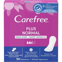 Carefree Plus Normal Fresh Scent intimky se svěží vůní 56 ks