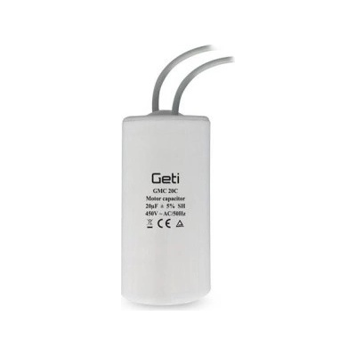 Kondenzátor rozběhový motorový 20uF 450V GETI GMC 20C