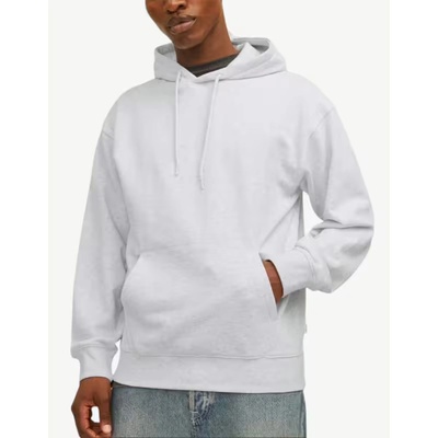 JACK & JONES Jjecharge Sweat Hood Noos White Melange