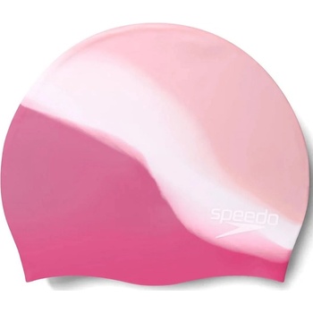 Speedo multi colour silicone cap junior розов/бял