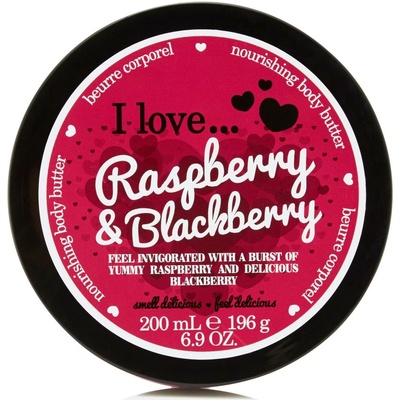 I Love Vyživujúce telové maslo s vôňou malín a černíc (Raspberry & Blackberry Nourishing Body Butter) 200 ml