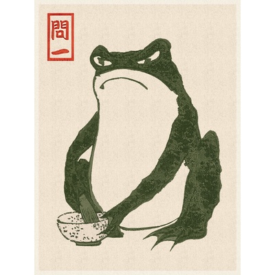 Plagát, Obraz - Japanese Grumpy Toad, Matsumoto Hoji, 30 × 40 cm