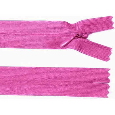 Spirálový zip no.3 skrytý nerozepínací 22cm - více barev color: 546 fuchsiová růžová