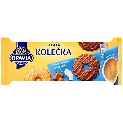 Opavia Zlaté Kolečka s kokosom polomáčané sušienky 146 g