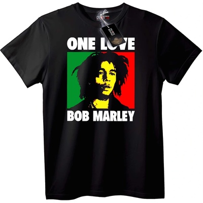 NOONEBRAND Тениска One Love Bob Marley - 5XL, Black