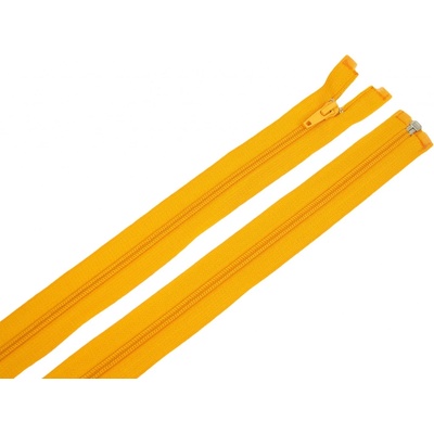 Zdrhovadlo zip plastový 50cm dělitelný šíře 6mm oranžová