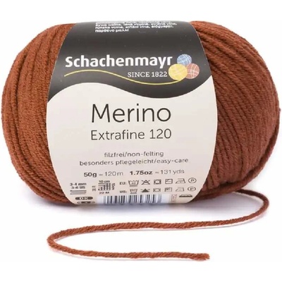Schachenmayr Merino extrafine 120 Skořicová 107