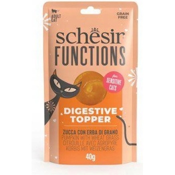 Schesir Cat Digestive Topper tekvica a pšeničná tráva 40 g