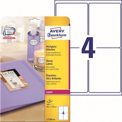 Avery Zweckform 40 listů, A4, bílé L7769-40