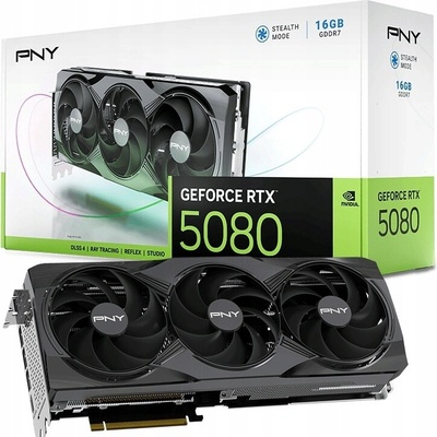 PNY GeForce RTX 5080 Triple Fan OC 16GB GDDR7 VCG508016TFXPB1-O