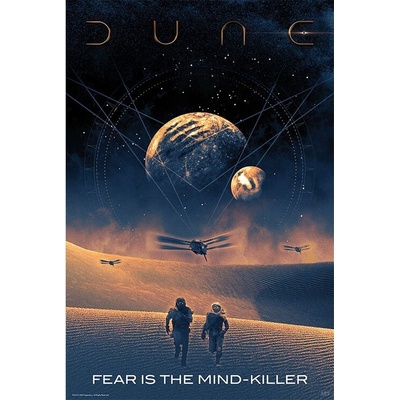 Plakát, Obraz - Dune - Fear is the mind-killer, 61 × 91.5 cm