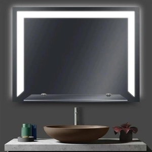Lidiya Mirror Огледало за баня LED осветление LM Void Lume, ел. отопление, рафт, 700×500mm