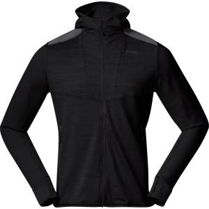 Bergans Мъжки поларен пуловер Bergans Rabot Active Mid Hood Jacket Fleece jacket - Black - размер XL (005-7808-0114)