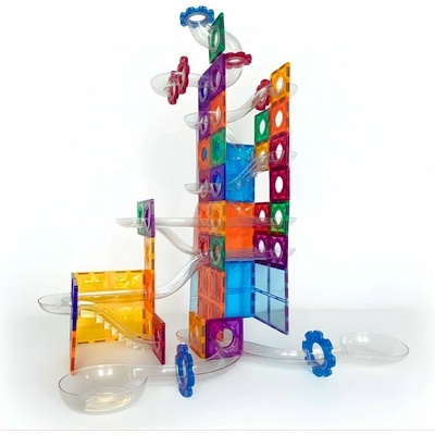 Swannie Toys Magnetická kuličková dráha Stezka v oblacích 106 ks