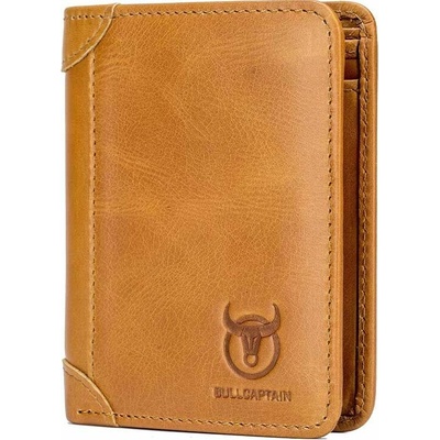 Bullcaptain elegantná kožená peňaženka Gerold Camel