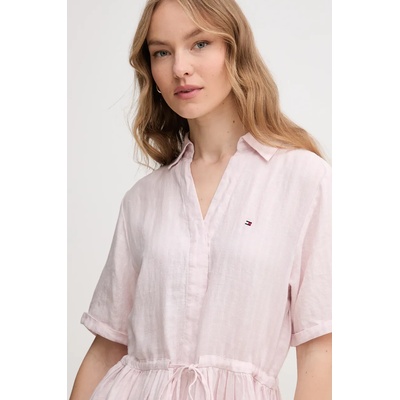 Tommy Hilfiger Ленена рокля Tommy Hilfiger (WW0WW44672)