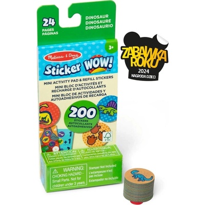 Sticker Wow náhradná náplň mini knižka dinosaury