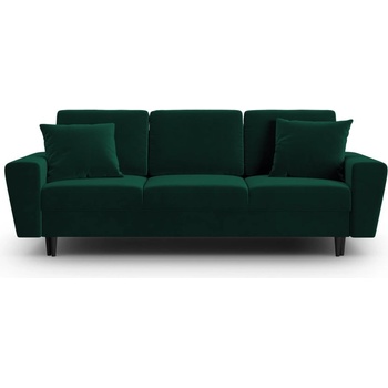 Cosmopolitan Design Зелен кадифен разтегателен диван с място за съхранение 235 cm Kyoto - Cosmopolitan Design (COS_3SF_2_F1_KYOTO6)