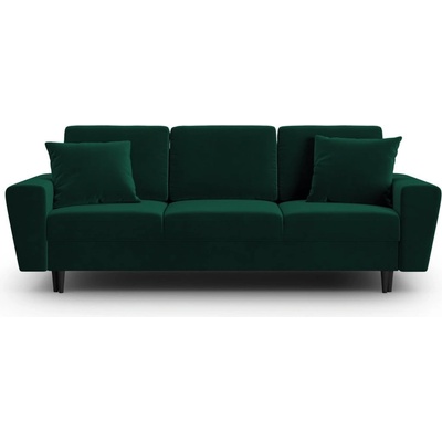 Cosmopolitan Design Зелен кадифен разтегателен диван с място за съхранение 235 cm Kyoto - Cosmopolitan Design (COS_3SF_2_F1_KYOTO6)