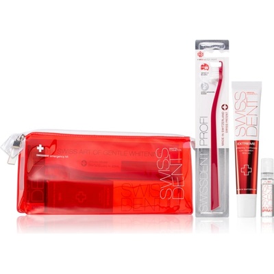 Swissdent Emergency Kit Red Комплект за дентална грижа за щадящо избелване и защита на зъбния емайл