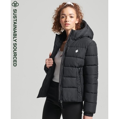 Superdry Hooded Spirit Sports Puffer Black