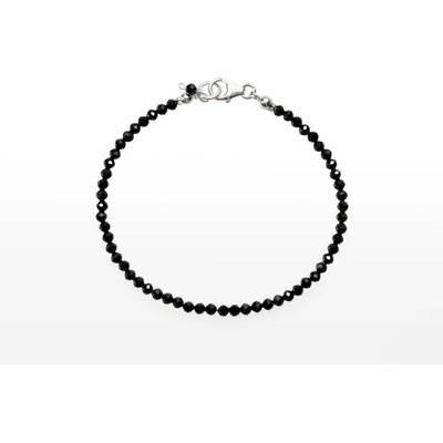 SVĚT KAMENŮ s.r.o. Stříbrný náramek spinel fazetovaný 3 mm 00257466