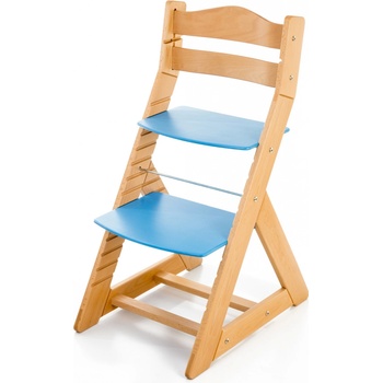 Hajdalánek Rostoucí židle Maja opěrka do kulata buk / modrá