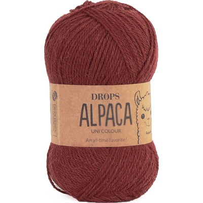 Příze DROPS Alpaca uni colour 9040 - goji