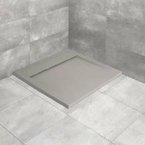 Radaway Teos C квадратно композитно душ корито 100x100 см циментово-сиво (HTC100100-74)