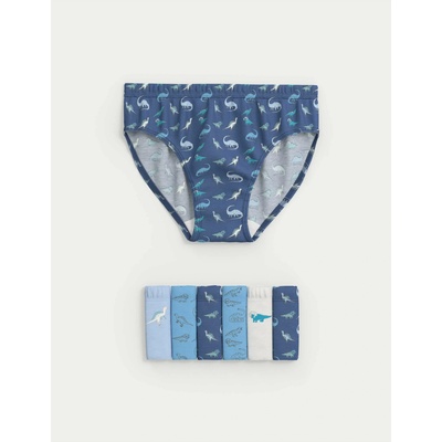 Marks & Spencer Бикини от чист памук с мотив динозаври, 7 бр. в опаковка (2-8 години) Marks & Spencer многоцветна Marks & Spencer | Mnogotsveten | Момчешки | 2-3 години