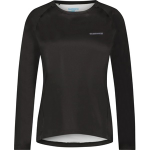 Shimano Дамска фланелка с дълъг ръкав за колоездене Shimano Women's Saiko Long Sleeve Jersey Cycling jersey - Black (156-2764-0111)