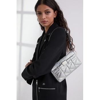 KARL LAGERFELD Кожена чанта Karl Lagerfeld в сребристо A3W30311 (A3W30311)