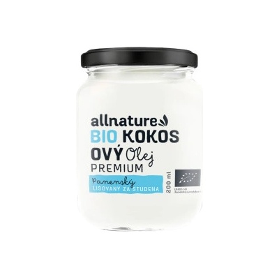 Allnature kokosový olej 200ml BIO