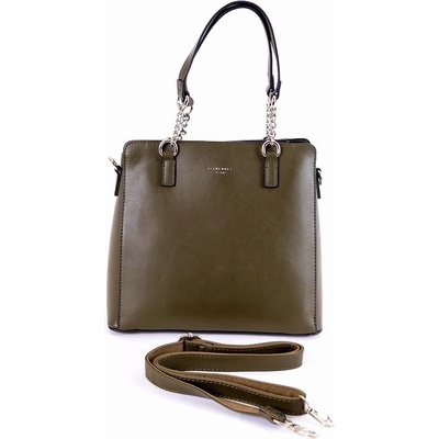 David Jones malá tříoddílová kabelka do ruky CM6283 zelená