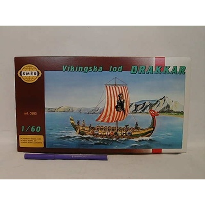 Směr Model Viking Vikingská loď DRAKKAR20 8x30 3cm v krabici 34x19x5 5cm 1:60