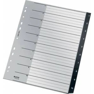 Leitz PP Leitz Recycle A4 Maxi 1-10 black