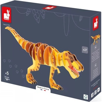 Image 1 of Janod 3D пъзел Janod - Т-Rex (J05837)