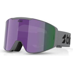 Bliz Ски маска Bliz G004 S3 Ski goggles - Matte Grey / Brown with Purple Multi - размер One Size (417-6356-0311)