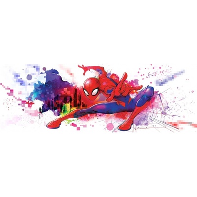 Komar Papírová fototapeta Spider Man Graffiti Art rozměry 368 x 254 cm