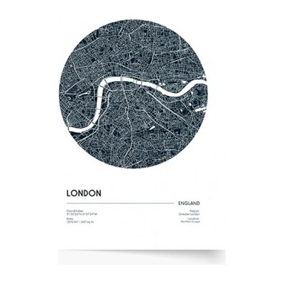 Plagát Maps: London 70x100 - 77468