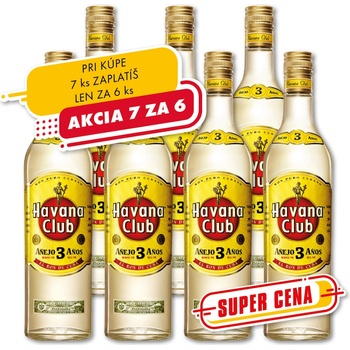 Havana Club Añejo 40% 3y 1 l (čistá fľaša)