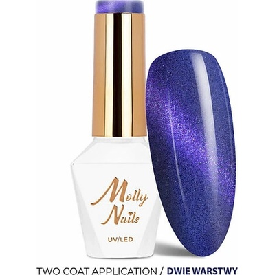 MOLLY Gél lak MOLLY NAILS CAT EYE Seduction Nr 241 Hypnotic Blue 8 g