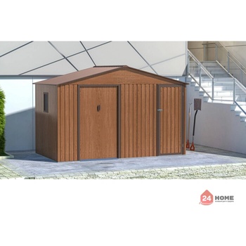 Image 1 of Градинска барака SUNNY Falcon, цвят Благороден Орех, 340x194 cm