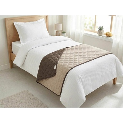 DADKA Šála na postel Ultra 53R/C06-881 tmavě hnědá/oříšek 68x140 cm