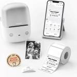 NIIMBOT Принтер за етикети B2 PRO, 1AC92242808 сребрист + ролка етикети 230 бр (1AC92242808)